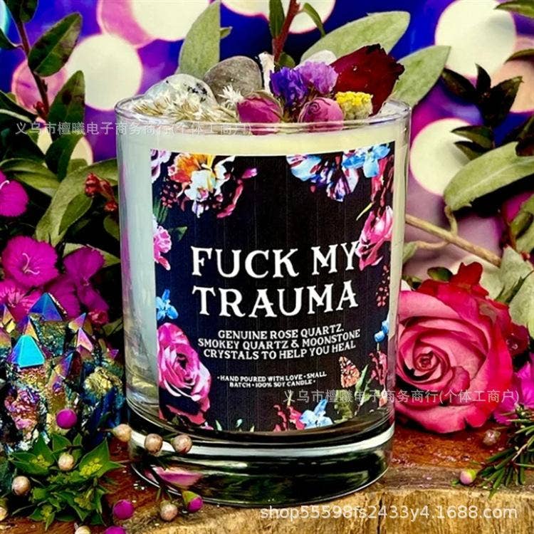 2024 New Fuck My Trauma Candle Relieve Anxiety