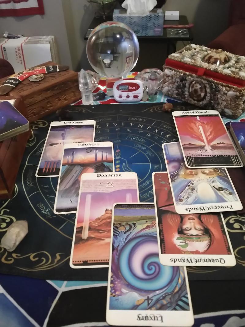 15 Minute Rohrig Tarot 7 Card Spread