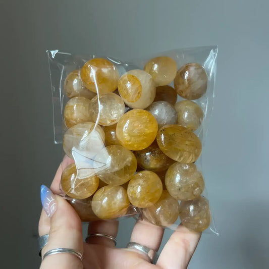 Golden Healer Quartz Tumble Bag - 1 lb